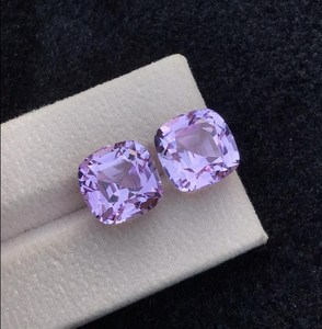 Piedra Preciosa Natural de Kunzita, Corte Cojín, Color Rosa Púrpura, Grado Excelente y Raro, para la Fabricación de Joyería y Pendientes - Product Image 4