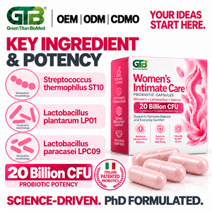 Complément Probiotique OEM pour Femmes : Santé Vaginale, Lactobacillus, Équilibre Urinaire – Formule Personnalisée Marque Privée - Product Image 3