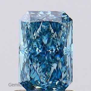 Diamant de laboratoire de 2,5 carats, taille radiant, bleu vif fantaisie, certifié IGI, clarté VS, diamant cultivé en laboratoire, diamant non monté - Product Image 1
