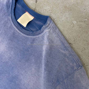 Personalizado 100% algodón Vintage camiseta en blanco hombres piedra lavada de gran tamaño lavado ácido camiseta para hombres - Product Image 5
