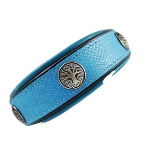 ปลอกคอหนังสุนัขบุนวม,ปกนุ่มคุณภาพดีเยี่ยมตกแต่งด้วย Concho ขายส่งจากผู้ผลิตทุกขนาด - Product Image 1