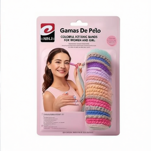 Elastici per capelli Gomas De Pelo, 12 pezzi, colorati, per donne e ragazze - Product Image 1