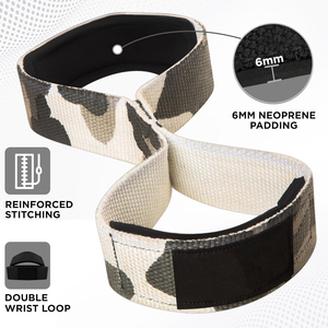 Correa de Levantamiento en Forma de 8 de Algodón y Poliéster Ajustable y Personalizable de Calidad Superior para Ejercicio, Ligera y Antideslizante - Product Image 2