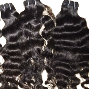Extensions de cheveux vierges indiens 100% naturels Deep Wave, double trame machine, toutes couleurs disponibles, vente en gros directe d'Inde - Product Image 2