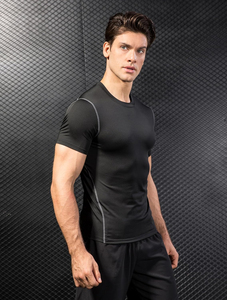 Wholesale <b>Men</b> <b>Compression</b> Casual <b>Shirts</b> Custom Printed Logo Design Plus Size Available OEM/ODM Hot Selling <b>Compression</b> <b>Shirts</b> - Product Image 5