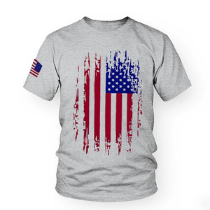 T-shirts décontractés tendance pour hommes, coupe ample, imprimés numériques graphiques vintage personnalisés, vêtements tissés 100 % polyester - Product Image 6