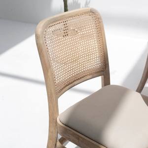 Silla de Comedor de Madera y Ratán Vandana Falcon Altis para un Asiento Cómodo y Elegante en Hogares Modernos - Product Image 3