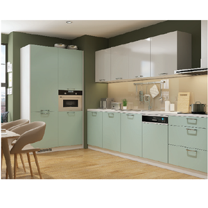 Modern Eco-Friendly Durable Plywood Particle Board MDF Kitchen <b>Cabinets</b> for Apartment Use <b>Wall</b> Mount Vietnam Furniture - Product Image 2