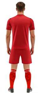 Vente directe d'usine, ensemble d'uniformes de football pour hommes, impression par transfert thermique, respirant, jersey et shorts 100% polyester, service OEM pour adultes - Product Image 6