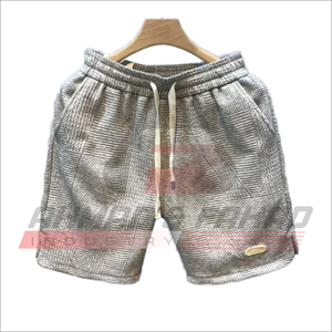 Men's Black Geometric Pattern Knitted Breathable <b>Sport</b> <b>Shorts</b> Regular Fit <b>Short</b> Length - Product Image 3