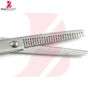 Ciseaux à effiler ergonomiques à manche noir avec dents fines, ciseaux de barbier professionnels pour une texturisation précise des cheveux - Product Image 4