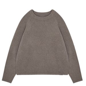 Sweat à capuche en tricot bouclé marron, coupe décontractée, confortable et doux, pour homme et femme, style décontracté et tendance. - Product Image 1