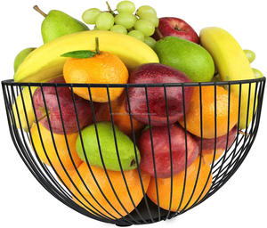 Black Customized Design Metal Fruits <b>Basket</b> <b>Table</b> Decor Home and Kitchen Decoration Food Storage <b>Basket</b> New Freshly Theme - Product Image 4