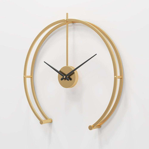 Indian Supplier Luxury Crafted Metal Wall <b>Clock</b> Made with High Quality Steel and Smooth Silent Quartz for Stylish Room Design - Product Image 3