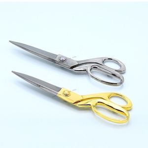 Vente en gros Ciseaux de cérémonie en or avec manche en acier Lames argentées pour les boutures de ruban et les grandes ouvertures Marque privée - Product Image 2