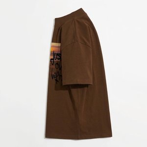 Nouveautés : T-shirts de luxe pour hommes, coupe oversize à épaules tombantes, en coton épais, avec logo personnalisé, style streetwear, fabrication sur mesure, style vintage - Product Image 4