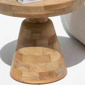 Mesa Auxiliar de Madera Vandana Orion Mira, Mueble Decorativo Moderno y Minimalista de Madera Sólida - Product Image 2