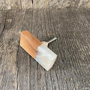 Perillas de Cajón Modernas de Alta Calidad, Ecológicas, Hechas a Mano, de Madera de Mango y Resina, Perillas de Cajón de Acrílico Lucite para Cocina - Product Image 3