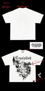 T-shirts streetwear graphiques en coton lourd 260 GSM pour hommes, impression DTG personnalisée pour design en relief - Product Image 3
