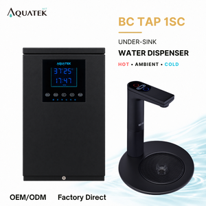 Distributeur d'eau sous évier AQUATEK BC TAP 1SC 3 en 1 (eau chaude, tempérée, froide) avec commande tactile, robinet en acier inoxydable 304, boîtier électrique 430 - Product Image 1