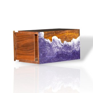 การออกแบบรูปคลื่นทะเลโกศทำมือชิงชัน - Product Image 4