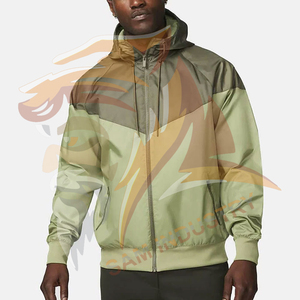 Veste coupe-vent de sport pour homme de haute qualité, décontractée, en nylon, avec fermeture éclair, logo personnalisé, imperméable - Product Image 6
