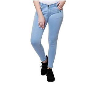 Pantalones Vaqueros de Mujer, Estilo 2026, Corte Regular, Largos, Cintura Alta, Casuales, Sólidos, Ecológicos, Transpirables y de Secado Rápido - Product Image 1