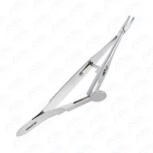 Porte-aiguille de précision Kalt incurvé, longueur totale 14 cm, instrument médical sécurisé et précis avec verrouillage pour une fiabilité accrue - Product Image 4