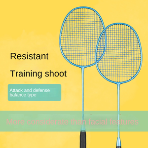 Raquette de badminton offensive de haute qualité, nouveau style, en graphite et fibre de carbone, avec poignée en aluminium PU rigide pour l'entraînement professionnel - Product Image 4
