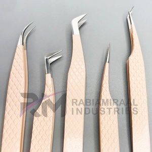 แหนบสแตนเลสป้องกันไฟฟ้าสถิตย์ ขนาด 10 มม. ยี่ห้อ RABIAMIRAL INDUSTRIES ปลายเรียบ สำหรับต่อขนตา เครื่องมือแต่งหน้าความแม่นยำสูง - Product Image 4