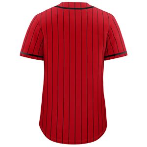Striped Details and <b>Athletic</b> Button Closure High Quality Baseball Jersey for Practice,Training, and Casual Urban Fashion - Product Image 2