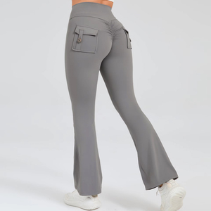 NUEVOS Leggings de Yoga para Mujer, Tallas Grandes, Elásticos en 4 Direcciones, de Cintura Media, Control de Abdomen, Efecto Levantamiento de Glúteos, Tejidos, Precio al por Mayor - Product Image 4