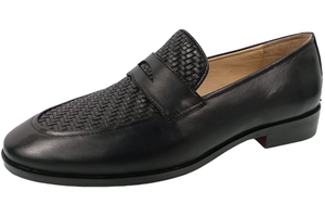Zapatos de Vestir Negros Transpirables con Punta Redonda y Deslizamiento Fácil para Hombre, Suela de Goma Acolchada, Estilo de Oficina para Todas las Temporadas - Product Image 2