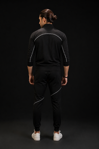 High Quality Men Winter Hip Hop Streetwear Breathable Eco-Friendly Windbreaker <b>Jacket</b> Double Zipper Oversized <b>Track</b> <b>Jacket</b> Stand - Product Image 2