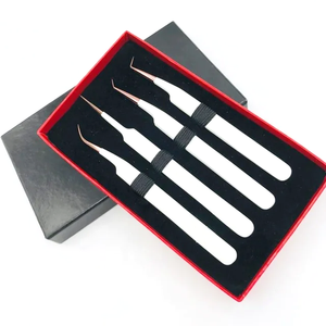 Pince à cils en fibre avec logo personnalisé, pince à cils Nano Grip 45 pour extension de cils, pince à cils avec logo personnalisé - Product Image 6