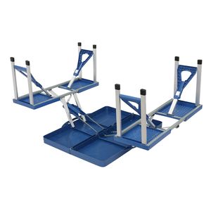 "Sturdy <b>Plastic</b> Siamese <b>Folding</b> <b>Table</b> for Easy Setup" - Product Image 6
