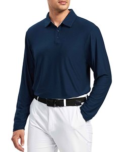 Polo de golf pour homme personnalisé OEM - Séchage rapide, respirant, imprimé par transfert thermique, haut de sport décontracté pour l'extérieur - Product Image 1