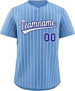 Camiseta de Béisbol de Color Naranja y Azul, Impresión de Logotipo de Alta Calidad, Secado Rápido, Uniforme de Béisbol y Sóftbol - Product Image 3