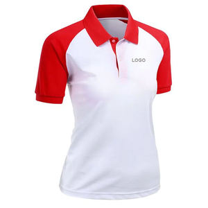 Chemise de sport de golf unisexe pour femme, coupe ajustée, à manches courtes, en polyester respirant et à séchage rapide, écologique, avec logo personnalisé, OEM - Product Image 4