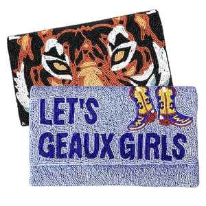 Women's Stylish Handcrafted Seed Beads Embroidery Clutch Hand <b>Bag</b> for <b>Party</b> Use for <b>Girls</b> Beaded Clutch - Product Image 1