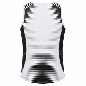 Débardeur de sport côtelé 100 % coton, coupe ajustée, élastique, pour hommes, grandes tailles, séchage rapide, couleur dégradée, pour entraînement musculaire – Vente en gros - Product Image 2