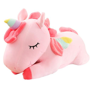 Peluche Licorne Mignonne, Poupée en Tissu Confortable, Coussin Doux, Cadeau d'Anniversaire pour Filles, Coussin de Sommeil, Jouet en Peluche pour Enfants, OEM ODM - Product Image 4