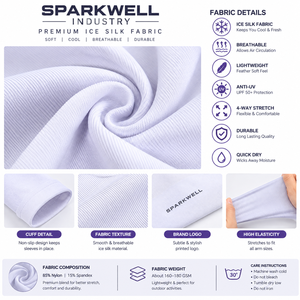 ปลอกแขนป้องกันแสงแดด SPARKWELL INDUSTRY ระบายอากาศได้ดี ลายบาติก ป้องกันรังสียูวี เย็นสบาย เหมาะสำหรับปั่นจักรยาน สำหรับทุกเพศ ผลิตจากไนลอน/อะคริลิก น้ำหนัก 140 กรัม - Product Image 5