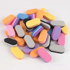 Lima de Uñas de Esponja de Doble Cara OME, Grano 180, Diseño Zebra, Patrón Recto, Reutilizable, Paquete de 200 Unidades, Empaque en Caja de Color, Cuidado de Uñas - Product Image 4