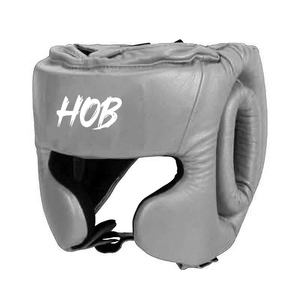 Protector de Cabeza de Cuero PU Negro con Cordones, Casco Deportivo Protector para Adultos, Unisex, Uso Universal - Product Image 1