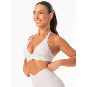 Ensemble deux pièces pour femmes, vêtements de sport, tenue de gym, fitness, yoga, vêtements de sport extensibles et respirants, logo personnalisé, OEM, vente en gros - Product Image 5