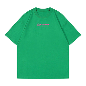 เสื้อยืดถักสั่งทำขายส่ง ผ้าฝ้าย 100% ทรงหลวม สไตล์ไฮสตรีท ไหล่ตก ทรงโอเวอร์ไซส์ สำหรับผู้ชาย ผ้าไม่เป็นขุย สีพื้น - Product Image 5