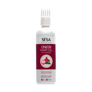 Aceite Capilar Herbal de Cebolla con Brahmi, Bhringaraj, Hojas de Curry, Oliva, Hibisco y Semilla de Uva para Todo Tipo de Cabello, Acondicionador Anticaída - Product Image 1