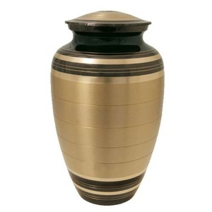 Urna Funeraria de Latón Dorado de Diseño Atractivo para Cenizas Humanas, Hecha a Mano, Adecuada para Entierro en Cementerio, Urnas Conmemorativas - Product Image 6