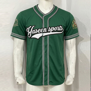 เสื้อเบสบอลแบบกำหนดเองได้ พร้อมชื่อทีมและโลโก้ เสื้อกีฬาระบายอากาศแห้งเร็ว-ราคาโรงงานขายส่งเสื้อเบสบอล - Product Image 2